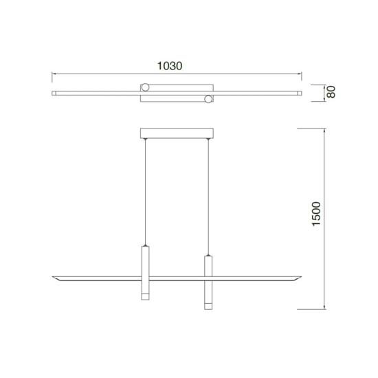 Lampadario nero a sospensione per soggiorno led 3000k