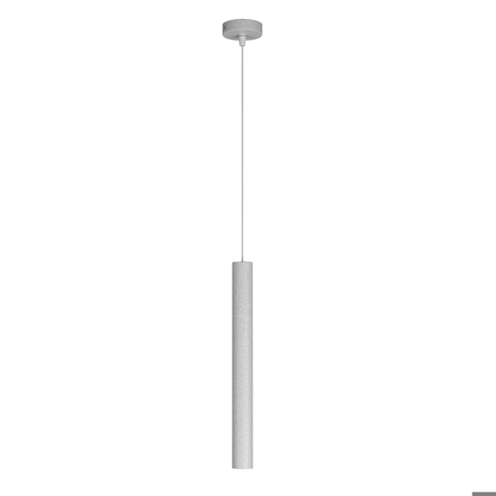 Lampada a sospensione toplight cilindro grigio isola cucina moderna