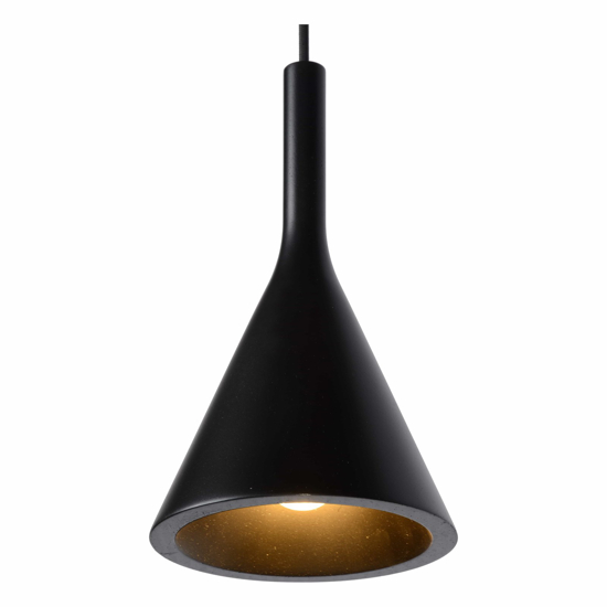 Lampadario a sospensione di ceramica 4 luci nera per tavolo