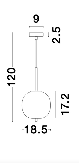 Lampada a sospensionke per comodino camera da letto oro