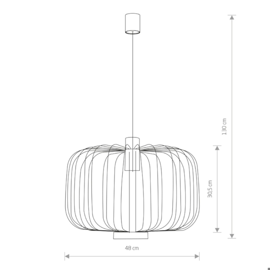 Lampada a sospensione nero cavo regolabile