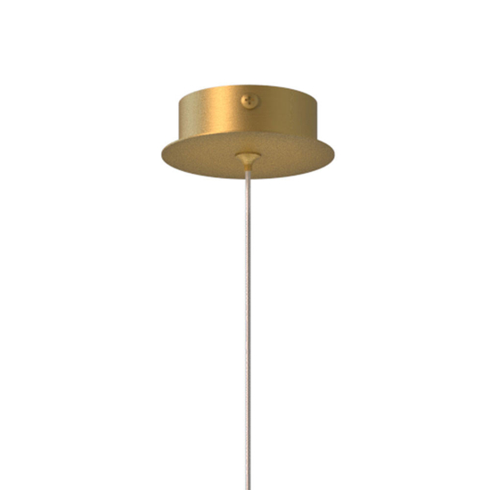 Lampada a sospensione cilindro oro lampada led 6w 3000k