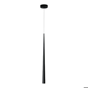 Lampada pendente per isola cucina cono nero led 5w 3000k