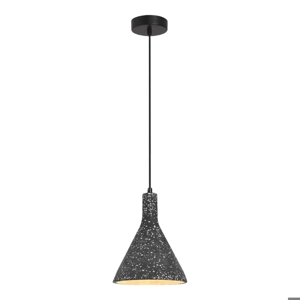 Lampada di cemento nero per cucina