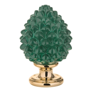 Pigna verde oro h12 bongelli preziosi soprammobile ceramica