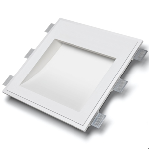 Lampada da incasso a parete 16,5w 3000k in gesso led cristaly a filo muro