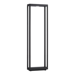 Lampione alto da giaridno moderno led 8w 3000k nero