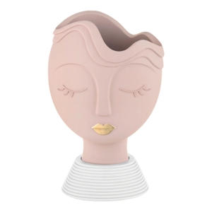 Scultura vaso testa donna grande h39 cipria bongelli preziosi