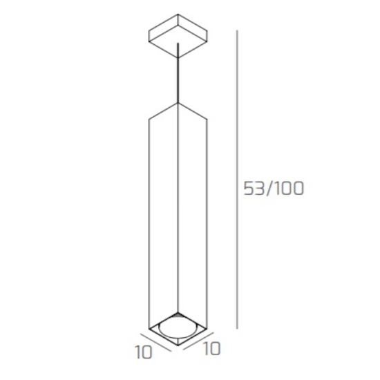 Lampada a sospensione grigio toplight plate