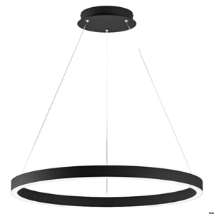 Lampadario criseide s-g nero gea luce led 80w 3000k per soggiorno