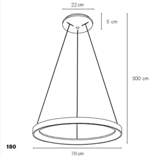 Vivida lifering lampadario a sospensione sabbia rotondo led 80w 3000k 4000k dimmerabile