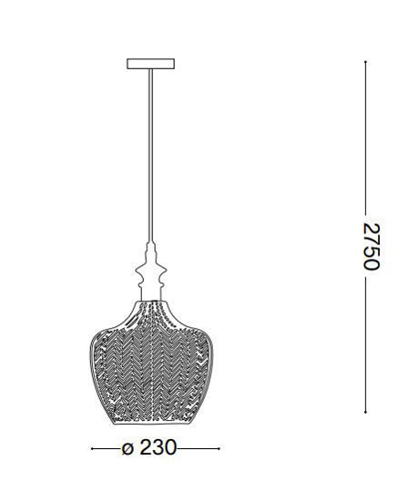 Lord sp1 ideal lux lampada a sospensione per isola cucina vetro decorato