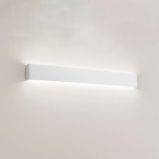 Applique 83cm led 30w 3000k bianca moderna wey perenz illuminazione