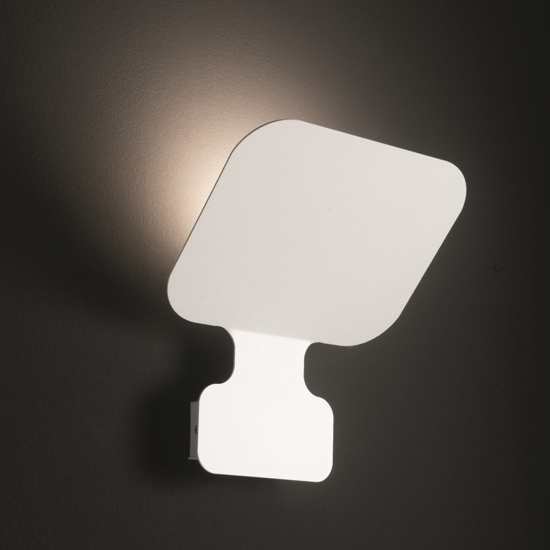 Applique led gx53 design moderna metallo bianco