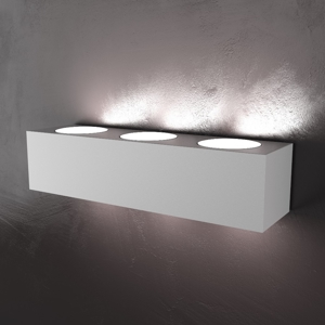 Grande applique led grigio moderna per pareti