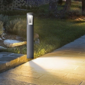 Lampione luce da giardino antracite gea luce janet moderno