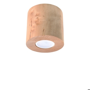 Faretto cilindro in legno da soffitto