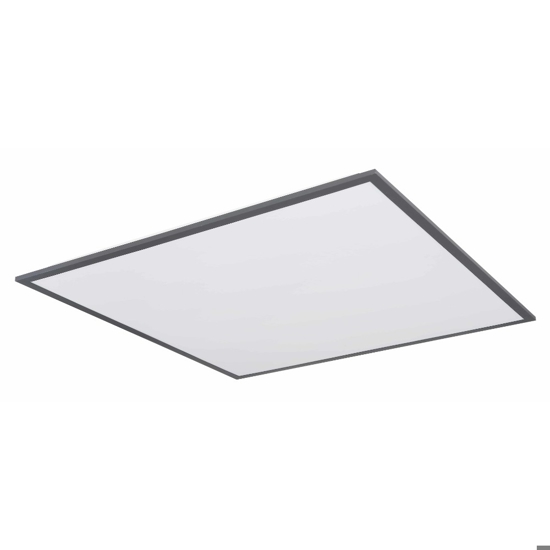 Plafoniera led 36w 3000k 60x60 quadrata antracite