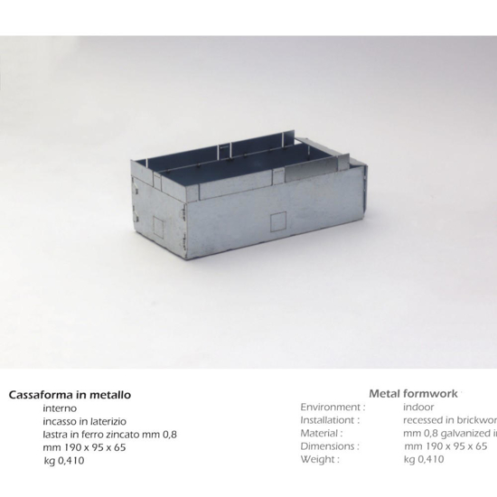 Isyluce cassaforma in metallo per art 823 installazione muratura