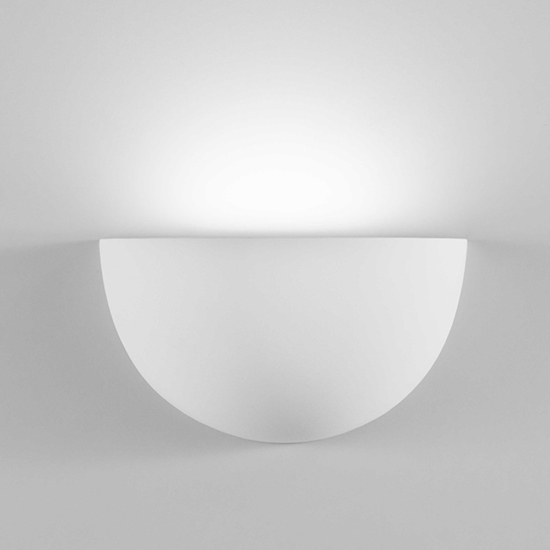 Isyluce applique led 12w 3000k rotondo in gesso bianco