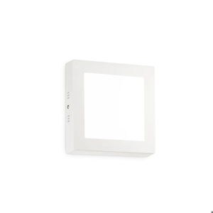 Plafoniera per cucina 12w 3000k ideal lux universal pl d17 square