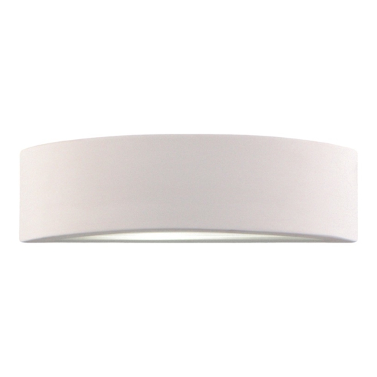 Isyluce applique di gesso curvo bianco verniciabile per interni