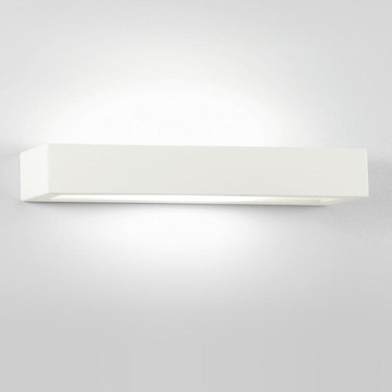 Isyluce applique di gesso moderna rettangolare bianco