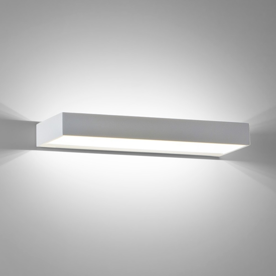 Isyluce applique led 12w 3000k moderna bianco squadrata