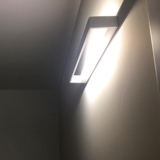 Isyluce applique led 12w 3000k moderna bianco squadrata