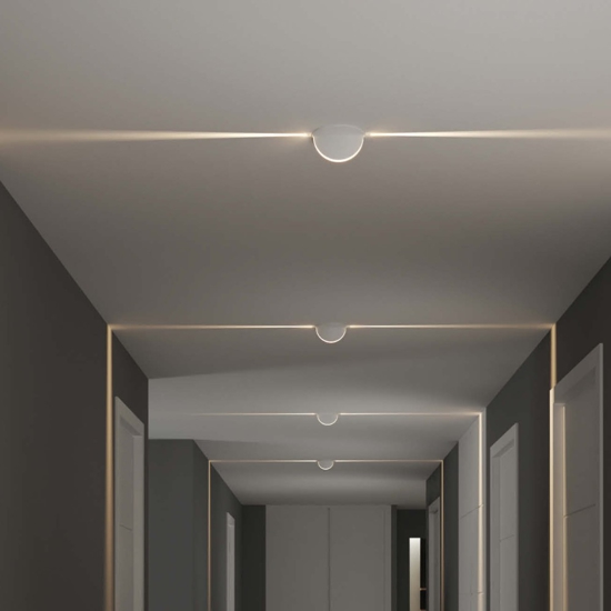 Faretto da incasso  a soffitto bianco tagli di luce 7w 3000k ip54