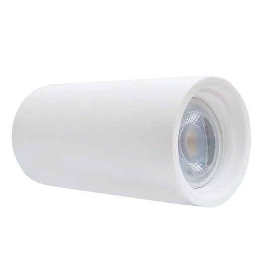 Faretto lampada da soffitto cilindro bianco in gesso isyluce