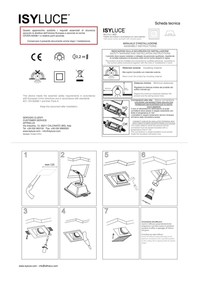 Isyluce portafaretti 2 luci gesso da incasso per controsoffitti