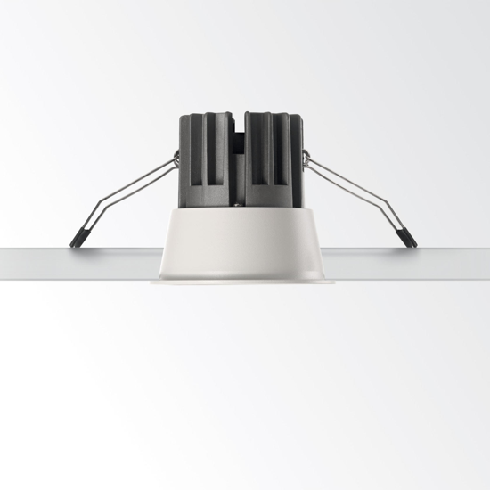 Ideal lux game trim round faretto da incasso  220v 11w 3000k rotondo nero bianco soffitto