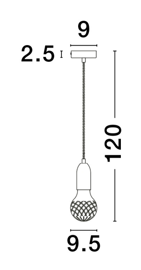 Lampada a sospensione a singola luce oro stile contemporaneo