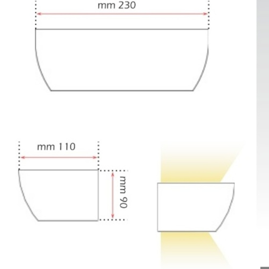 Applique gesso bianco per interni verniciabile