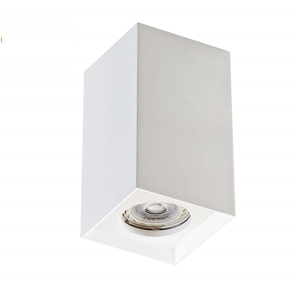 Plafone cubo da soffitto gesso bianco isyluce verniciabile