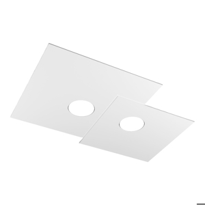 Plafoniera led design bianca moderna top light plate