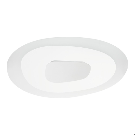 Linea light antigua plafoniera led 56w 3000k design moderna vetro