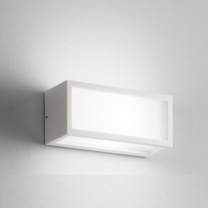 Isyluce applique per esterno led 18w 4000k deco bianco moderna