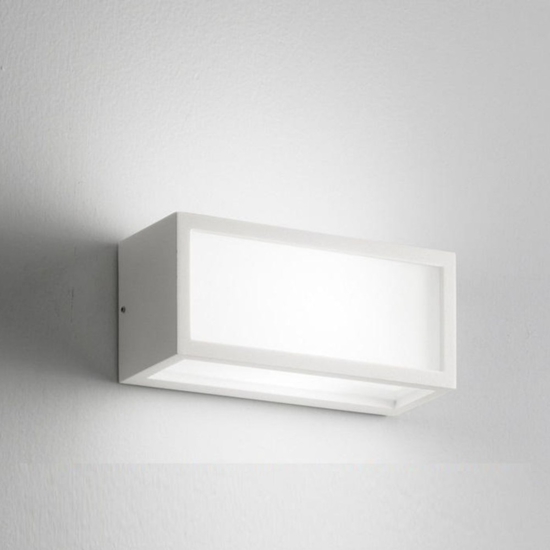 Isyluce applique per esterno  18w 4000k deco bianco moderna