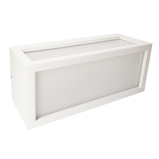 Isyluce applique per esterno  18w 4000k deco bianco moderna