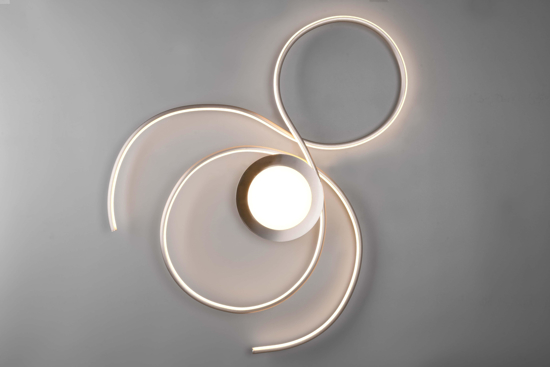 Plafoniera moderna design led 48w dimmerabile