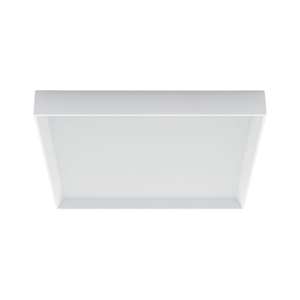 Plafoniera moderna 33w 3000k quadrata bianca linea light tara