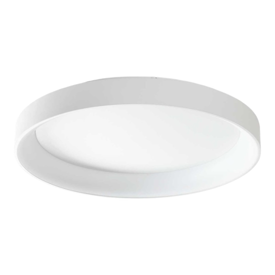 Ideal lux ziggy pl d080 plafoniera led 62w 3000k tonda bianca 80cm