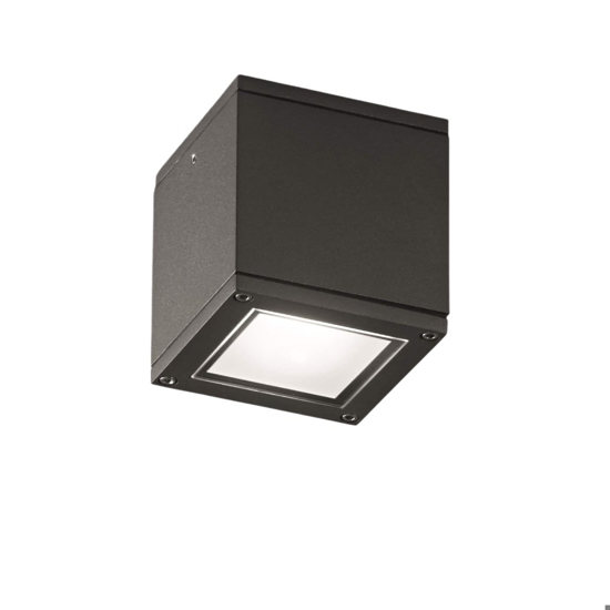 Faretto da soffitto per esterno led cubo antracite