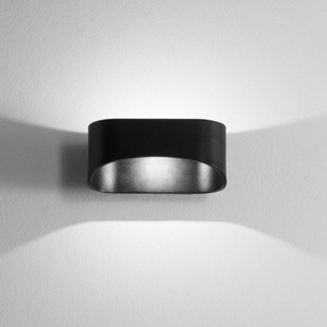 Isyluce applique moderna nero led 10w 4000k design tondo