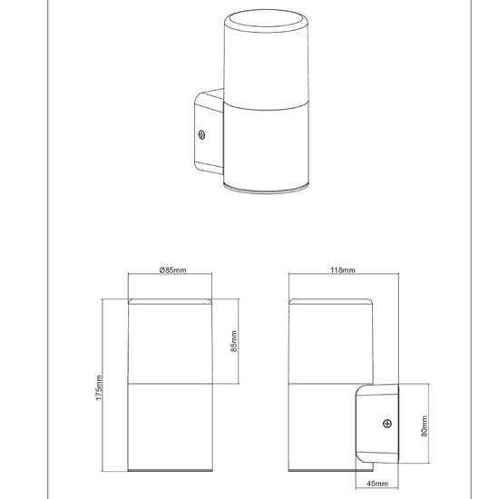 Applique esterno moderno ip44 marrone e27