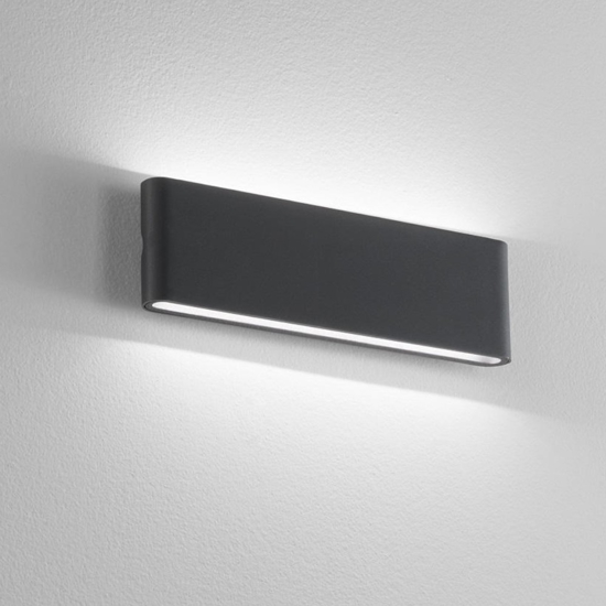 Isyluce applique per esterno  4000k antracite moderna