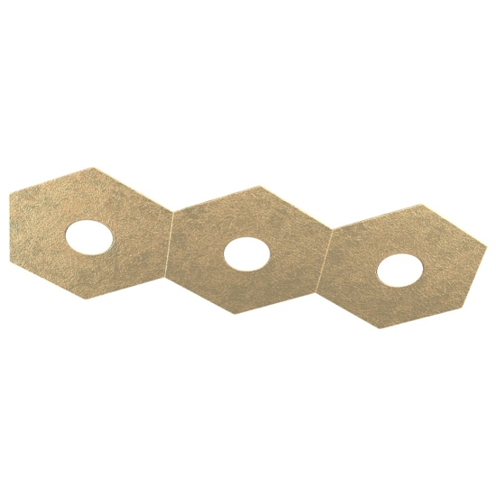 Plafoniera moderna oro top light hexagon