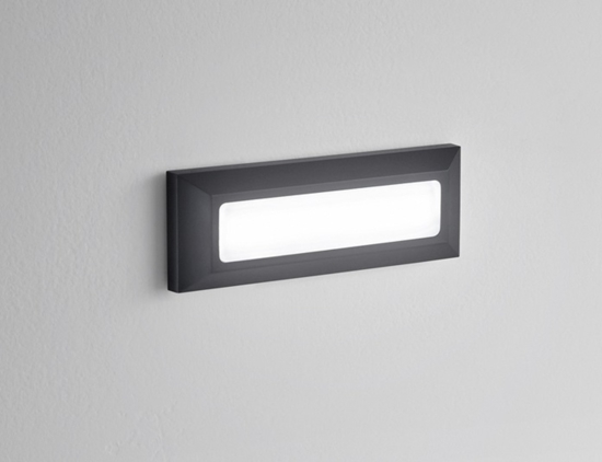 Isyluce segnapasso per esterno led 4w 4000k cover bianco antracite